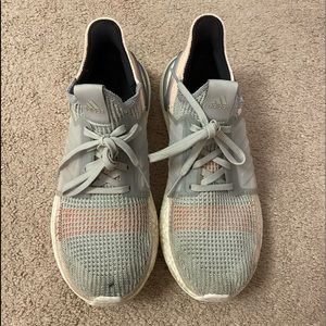 Gray and Light Pink Adidas 2019 Ultraboosts